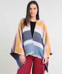 Capa-Feminina-Ampla-Longa-em-Trico-com-Listras-Multicor-9398106-Multicor_1
