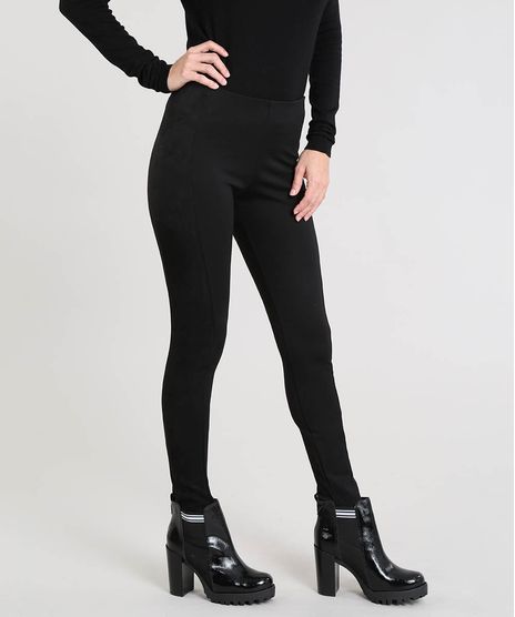 Calca-Legging-Feminina-com-Recorte-em-Suede-Preta-9452752-Preto_1
