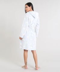 Roupao-Feminino-em-Fleece-Estampado-de-Coelho-com-Capuz-Manga-Longa-Cinza-Claro-9371919-Cinza_Claro_2
