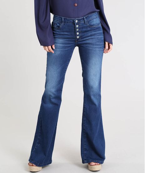 Calca-Jeans-Feminina-Flare-Cintura-Media-Azul-Escuro-9463452-Azul_Escuro_1