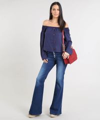 Calca-Jeans-Feminina-Flare-Cintura-Media-Azul-Escuro-9463452-Azul_Escuro_3
