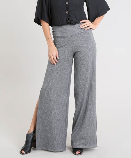 Calca-Feminina-Pantalona-Canelada-com-Fenda-Cinza-Mescla-Escuro-9460409-Cinza_Mescla_Escuro_1 Calca-Feminina-Pantalona-Canelada-com-Fenda-Cinza-Mescla-Escuro-9460409-Cinza_Mescla_Escuro_1