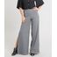 Calca-Feminina-Pantalona-Canelada-com-Fenda-Cinza-Mescla-Escuro-9460409-Cinza_Mescla_Escuro_1