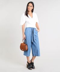 Calca-Pantacourt-Jeans-Feminina-com-Faixa-para-Amarrar--Azul-Medio-9527395-Azul_Medio_3