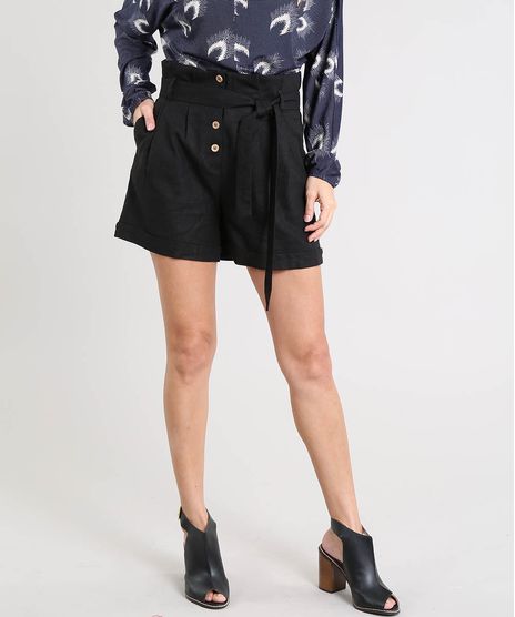 Short-Clochard-Feminino-com-Faixa-para-Amarrar-Preto-9369910-Preto_1