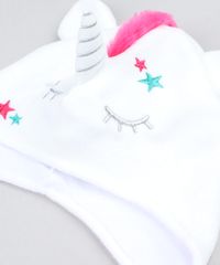Kit-de-Gorro-Unicornio-em-Fleece---Luvas-em-Trico-Branco-9358411-Branco_4