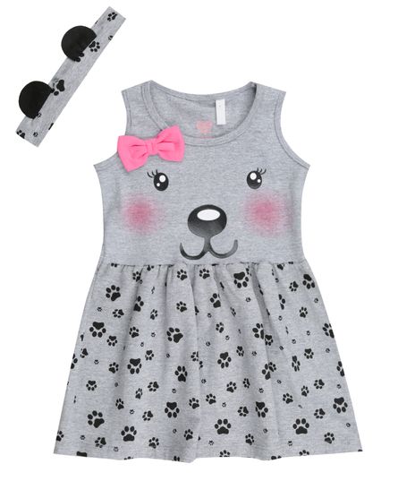 Vestido-Estampado-Urso---Faixa-de-Cabelo--Cinza-Mescla-8447099-Cinza_Mescla_1