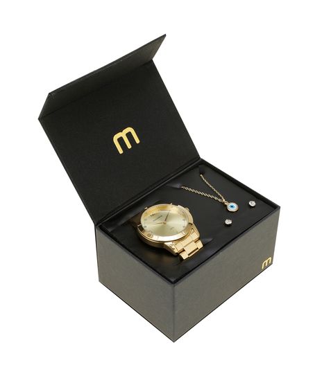 Kit-de-Relogio-Mondaine-Feminino-Analogico---Colar---Brinco---94959LPMKDE1K-Dourado-8506811-Dourado_1