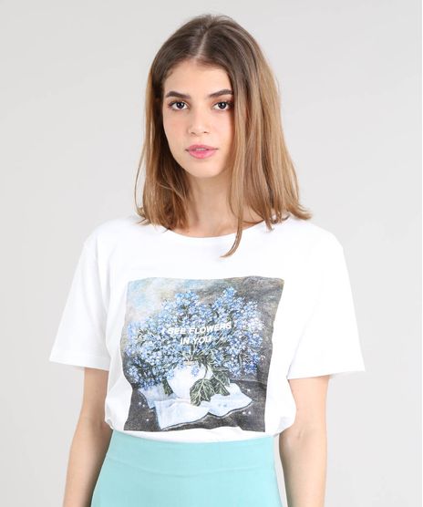 T-Shirt-Feminina-Mindset--I-See-Flowers-In-You--Manga-Curta-Decote-Redondo-Branca-9559660-Branco_1