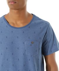 Camiseta-Estampada-de-Abacaxis-Azul-8438520-Azul_4