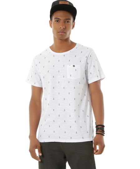 Camiseta-Estampada-de-Abacaxis-Branca-8438520-Branco_1 Camiseta-Estampada-de-Abacaxis-Branca-8438520-Branco_1