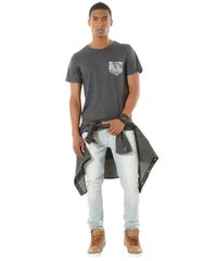 Camiseta-com-Bolso-Estampado-Cinza-Mescla-Escuro-8428281-Cinza_Mescla_Escuro_3