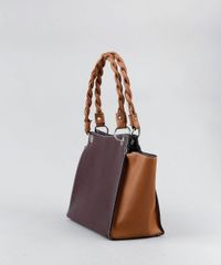 Bolsa-Feminina-Grande-Bicolor-com-Alca-Torcida--Vinho-9359471-Vinho_3