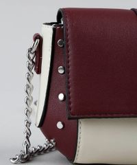 Bolsa-Feminina-Transversal-Pequena-Bicolor-com-Tachas-e-Alca-de-Corrente-Vinho-9360784-Vinho_5