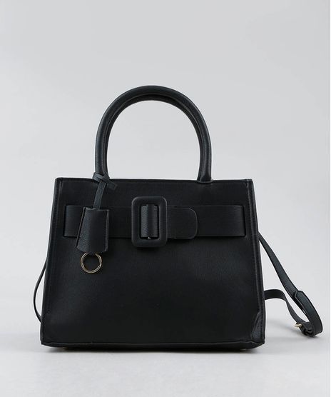 Bolsa-Feminina-Tote-Media-com-Fivela-e-Alca-Transversal-Removivel-Preta-9381299-Preto_1