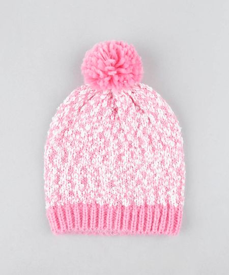 Gorro-Infantil-em-Trico-com-Pompom-Rosa-9360940-Rosa_1 Gorro-Infantil-em-Trico-com-Pompom-Rosa-9360940-Rosa_1