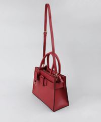 Bolsa-Feminina-Tote-Media-com-Fivela-e-Alca-Transversal-Removivel-Vinho-9381299-Vinho_3