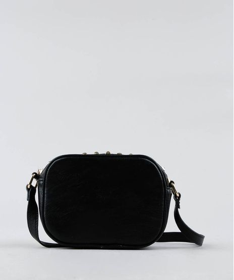 Bolsa-Feminina-Transversal-Pequena-com-Tachas-Preta-9380775-Preto_1