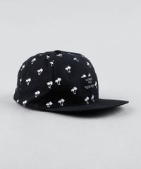Bone-Masculino-Aba-Reta-Estampado-de-Coqueiros-Preto-9394947-Preto_2