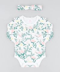 Body-Infantil-Estampado-Floral-com-Babado-Manga-Longa---Faixa-de-Cabelo-Branco-9205056-Branco_1