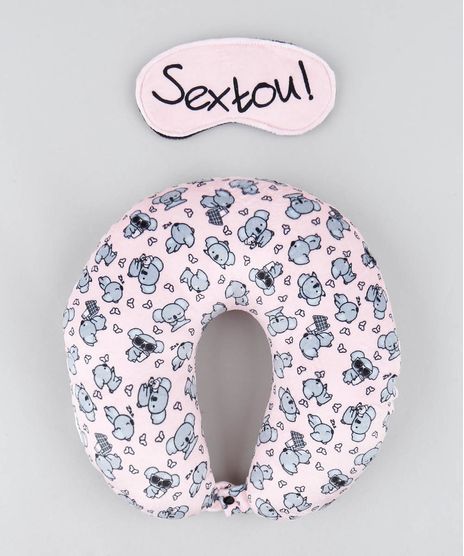 Kit-de-Apoio-de-Pescoco-Estampado-Coala--Sextou-----Tapa-Olho-Rose-9518453-Rose_1