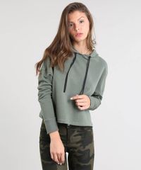 Blusao-Feminino-Cropped-em-Moletom-com-Capuz-e-Cadarco-Verde-Militar-9466833-Verde_Militar_1