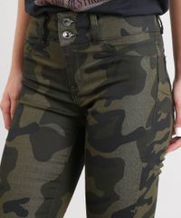 Calca-de-Sarja-Feminina-Super-Skinny-Pull-Up-Estampada-Camuflada-Verde-Militar-9475937-Verde_Militar_4