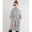 Casaco-Trench-Coat-Feminino-Longo-Estampado-Xadrez-com-Faixa-para-Amarrar-Cinza-Mescla-9361807-Cinza_Mescla_1