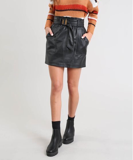 Saia-Feminina-Curta-Clochard-com-Cinto-Preta-9368959-Preto_1