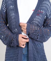 Capa-Feminina-em-Trico-Ponto-Aberto-Manga-Longa-Azul-9350702-Azul_4