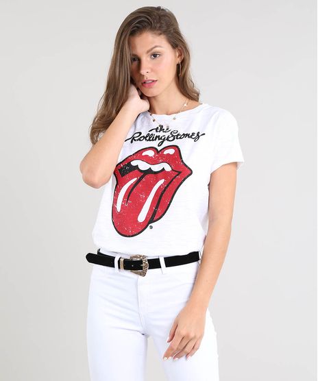 Blusa-Feminina-The-Rolling-Stones-Ampla-Manga-Curta-Decote-Redondo-Off-White-9505744-Off_White_1