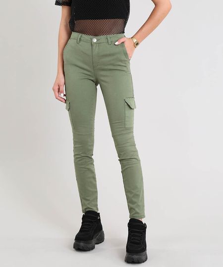 calça cargo skinny