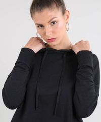 Blusao-Feminino-Cropped-em-Moletom-com-Capuz-e-Cadarco-Preto-9466833-Preto_4