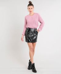 Sueter-Feminino-em-Trico-Decote-V-Rose-9359534-Rose_3