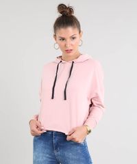 Blusao-Feminino-Cropped-em-Moletom-com-Capuz-e-Cadarco-Rose-9466833-Rose_1
