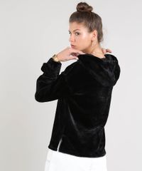Blusao-Feminino-em-Plush-com-Capuz-e-Cadarco-Preto-9344056-Preto_2