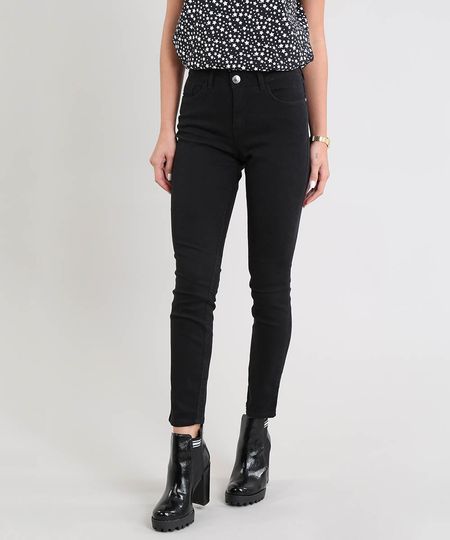 Calca-Feminina-Skinny-Canelada-Preta-9532111-Preto_1 Calca-Feminina-Skinny-Canelada-Preta-9532111-Preto_1