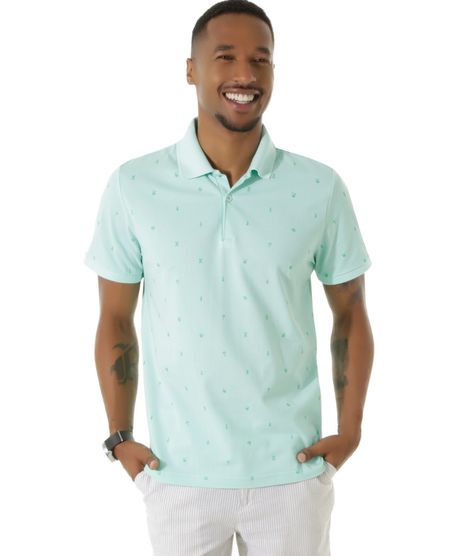 Polo-em-Piquet-Estampada-Verde-Claro-8437307-Verde_Claro_1