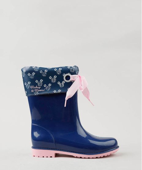 Bota-Galocha-Infantil-Grendene-Mickey-e-Minnie-com-Laco-Azul-Marinho-9513003-Azul_Marinho_1