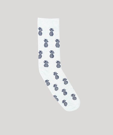 Meia-Masculina-Cano-Alto-Divertida-de-Abacaxi-Azul-Claro-9429295-Azul_Claro_1