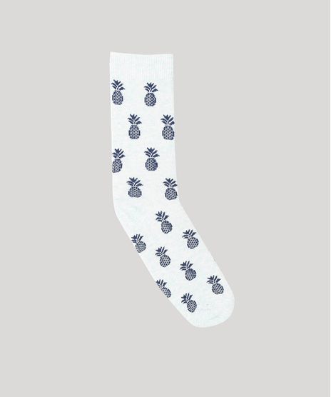 Meia-Masculina-Cano-Alto-Divertida-de-Abacaxi-Azul-Claro-9429295-Azul_Claro_1