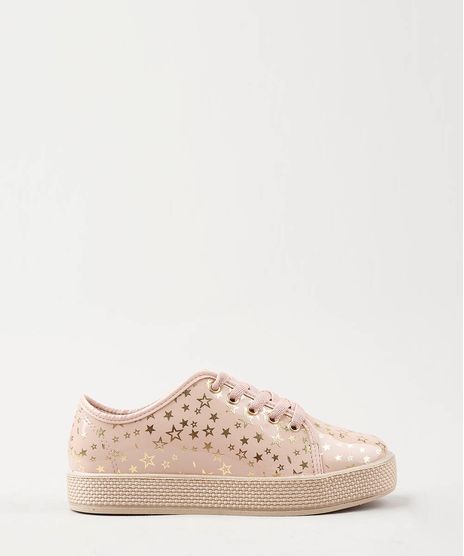 Tenis-Infantil-Molekinha-Estampado-de-Estrelas-Rose-9471577-Rose_1