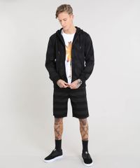 Blusao-Masculino-Estampado-de-Folhagem-com-Capuz-e-Bolso-Preto-9349326-Preto_3