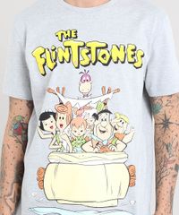 Camiseta-Masculina-Os-Flintstones-Manga-Curta-Gola-Careca-Cinza-Mescla-9419291-Cinza_Mescla_4