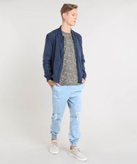 Camiseta-Masculina-Estampada-de-Arvores-Manga-Curta-Gola-Careca-Verde-Militar-9472708-Verde_Militar_3