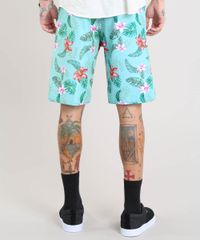 Bermuda-Surf-Masculina-Estampada-Floral-Verde-Claro-9443799-Verde_Claro_4