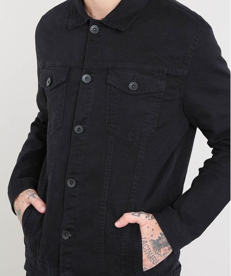 casaco masculino preto