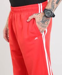 Calca-Masculina-Esportiva-Ace-em-Moletom-com-Listras-Laterais-Vermelha-8187165-Vermelho_2