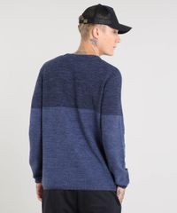 Sueter-Masculino-em-Trico-Mescla-Azul-9323655-Azul_2