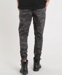 Calca-de-Sarja-Masculina-Jogger-Estampada-Camuflada-com-Recorte-Chumbo-9529455-Chumbo_4